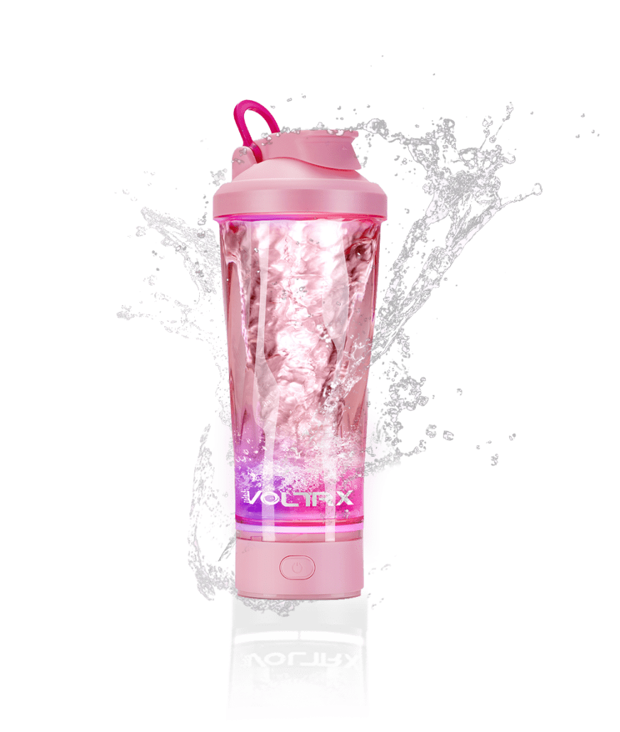 VOLTRX VortexBoost Electric Protein Shaker-Colored Base (Sakura Pink)